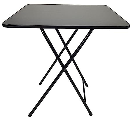 iondelce Balkontisch Klappbar,Kleiner Küchentisch Beistelltisch Bistrotisch Gartentisch Campingtisch, Klapptisch Klein für 2-4 Personen, Hohe Belastbarkeit, 60 x 60 x70 cm, Schwarz