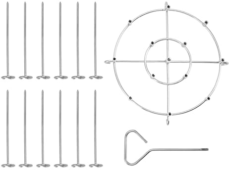 Supporto per spiedini verticale in acciaio inox per friggitrice da 6 litri Accessori per barbecue Porta spiedini per griglia con 12 spiedini e asta portatile per cucinare