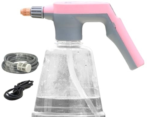 Spruzzatore Portatile | 2000mA Ugello Ricaricabile Con Spruzzatore Manuale,Nebulizzatore Elettrico Regolabile,Per Autoveicolo Garage Giardino Diserbo Prato Cortile Casa Interno Esterno