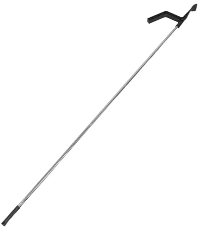 Alasum Pelle pour Enlever Les Feuilles avec Long Manche Détachable 2,0 M – Râteau de Nettoyage de Gouttières à Filetage Sécurisé – Nettoyeur Polyvalent pour Gouttières de Toit