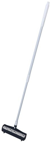 JUMPLAWN Manuelle Tierhaarentfernerrolle mit Langem Griff, 117cm Ausziehbar | Kunststoff, Wiederverwendbar, ohne Strom, mit Nachfüllpackungen, für Teppiche, Möbel, Betten und Vorhänge