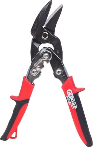 Template cutting shear with lever gearing, left handed cut