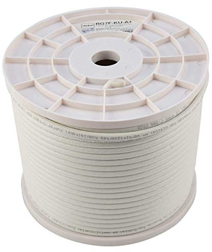 Venton Sat Kabel Coaxial Kabel RG7F-KU 300 m I Antennenkabel A+ 130 dB max. I 5fach geschirmter HQ digital HD 4K 3D Kupfer Innenleiter I Fernsehkabel Koaxkabel für DVB-S2 -C -T2 -BK Anlagen