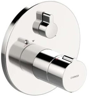 Hansa 88629045 Fertigmontageset / Wannen-Thermostat-Batterie | mit integrierter keramischer Mengenregulierung, schrom
