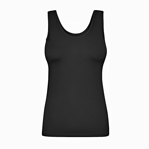 Assoluta Damen Sport Tank Top Shirt in weichen Farben blau türkis schwarz