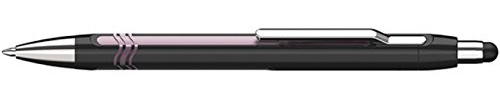 Schneider 138704 Epsilon Touch Druckkugelschreiber (Strichstärke XB, dokumentenechte Mine- Schreibfarbe: blau, inkl. Touchpen, Made in Germany) Schaftfarbe: schwarz-pink