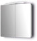 Sieper Badezimmerspiegel Serie Espella, Aluminium Spiegelschrank mit Beleuchtung, 17Tx80Bx80H cm
