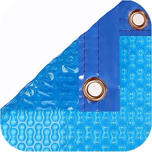 International Pool Protection Thermo-Abdeckset mit 500 Mikron Geo Bubble (11 x 6 m) + 81 mm Teleskop-Aufroller.