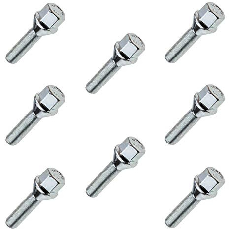 CARBONADO Hjulbultar M12x1,5 Konisk 60° SW17 24mm, 8-pack