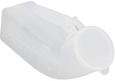 1000ml Unisex Urinal Pee Bottle for Men Women Portable Travel Urine Container with Removable Cover fit for Hospital Camping Car Use Large Capacity
