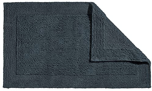 Erwin Müller Badematte, Badteppich Uni Serie Stuttgart anthrazit Größe 70x120 cm - extra dick, hohe Saugfähigkeit, 100% Baumwolle