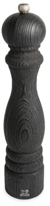 PEUGEOT - Pfeffermühle Paris Nature Black 30 cm - Klassische Mahlgradeinstellung - Aus recyceltem Holz mit PEFC-Siegel - Französisches Know-howreich - Schwarz