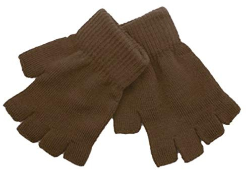 Cozylkx 1 Paar Fingerlose Winterhandschuhe, Warme Strick Halbfinger Handschuhe Thermische Strick Fäustlinge Für Damen Und Herren
