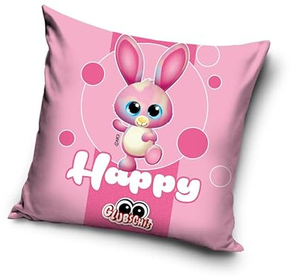 NICI Glubschis: Das Original – Kuschelkissen Kissen Zierkissen Dekokissen 40x40 cm gefüllt, Happy Rainbow Candy