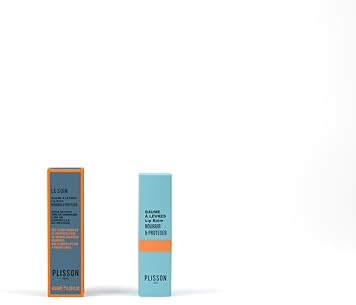 Plisson - Baume à Lèvres pour Homme - 97% d’Ingrédients d’Origine Naturelle, Beurre de Karité, Huile de Jojoba, Cires de Coco, de Carnauba et de Candélilla du Mexique - Fabrication Française - 4,5 g