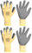 Pumwoy Isolierhandschuhe 400 V Spannungsbeständigkeit, Gummi-Elektrikerhandschuhe Gummi-Handflächenhandschuhe, Arbeitshandschuhe für Instrumente, Haushaltsgeräte, Wartungsprojekte (2)