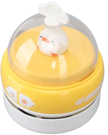 Aspirapolvere da Scrivania, Portatile Senza Fili, Spazzatrice da Tavolo, Mini Spazzatrice da Tavolo, a Risparmio Energetico, con Luce Notturna, Ricarica USB, Portatile, (YELLOW)