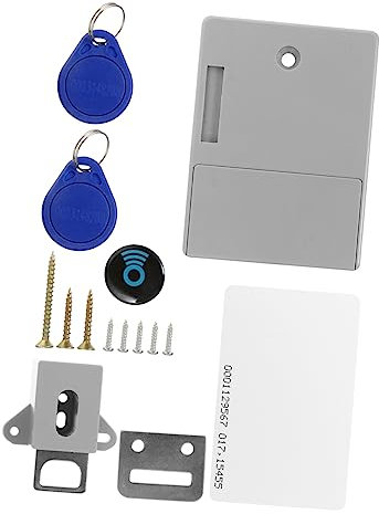 Yardenfun Elektronisches Rfid Schubladenschloss Verstecktes Selbstgemacht Schrankschloss Abs Material Ohne Bohren Für Schranktüren Und Schubladen