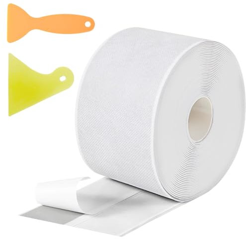5M Tanking Tape Waterproof Self Adhesive Bath Sealant Strip with 2 pcs Sealing Tool, Membrane Seal Joints for Kitchen, Bathroom, Toilet, Wall Corner, Wetroom, Indoors Preventing Leaks
