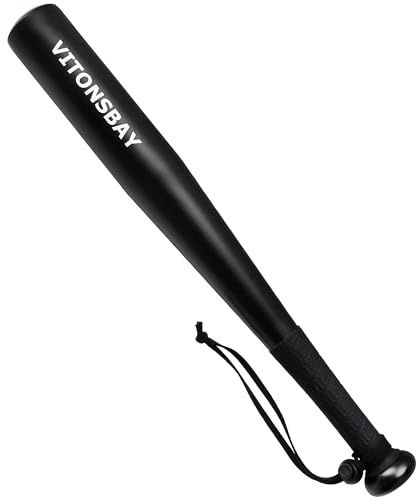 Vitonsbay Aluminum Tire Checker Bat - Truckers Tool for Checking Tire Pressure - Black