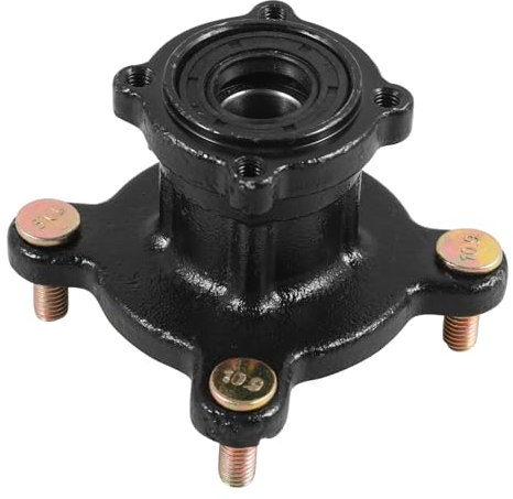 SOESFOUFU Moyeu de Roue Frontale pour Quad et Karting, Fer Noir, Entraxe 88mm, 4 Trous, pour Terrains Accidentés, Montage Facile et Conduite Stable