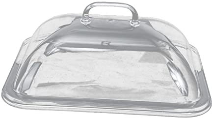 Cabilock Top Handle Acrylic Cake Cover Heat Cold Resistant Food Cover Mesh for Warming