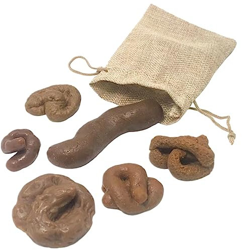 ifundom 6 Stücke Simulierter weicher Stuhl Halloween Halloween assecoires Scherzartikel Fun Toy Falschgeld gefälschte gefälschtes Poop- kniffliges