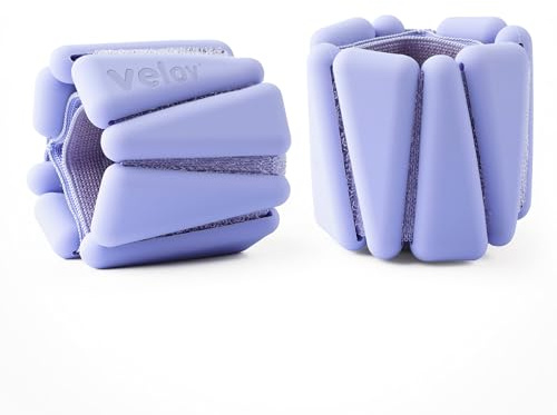 Silikon Gewichtsmanschetten 2er Set | Handgelenk Knöchel Gewichte für Fitness und Joggen | Fußgewicht mit atmungsaktivem Stoff, Verstellbares Gewicht Yoga Boxen Pilates