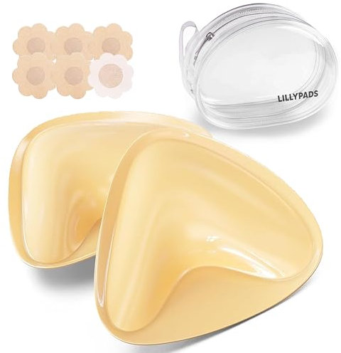 Lillypads Coussinets push-up autocollants pour soutien-gorge - Effet push-up - Coussinets réutilisables grande et petite poitrine