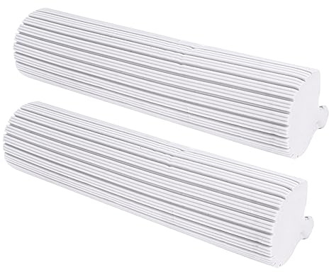 PACKOVE Recharge 2pcs Balai Éponge en PVA Super Absorbant Séchage Rapide, Tête de Balai de Rechange pour Sols en Marbre et Surfaces Diverses