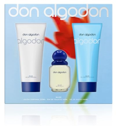 Set Tripack Mujer EDT 100 ml + Loción 200 ml + Gel Ducha 200 ml Don Algodón