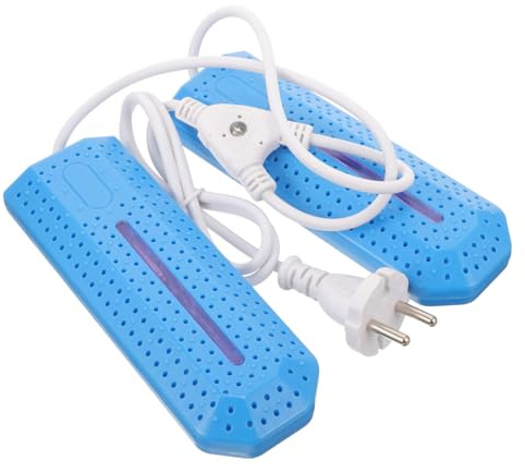 BESPORTBLE Elektrischer Schuhtrockner Eu 220v mit Doppelseitiger UV Lichtfunktion aus Abs Material zur Geruchsentfernung Tragbar und Energiesparend für Sport und Wanderschuhe