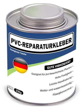 235ml Gewebeplanenkleber Quellschweißmittel für Weich-PVC, Wasserbeständig Transparent PVC Kleber für LKW-Planen, Bootsplanen, Zelte