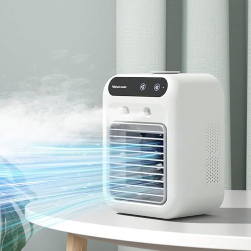 Portable Air Conditioners,Personal Evaporative Air Cooler - 2 Speeds 2 Cool Mists Small Air Conditioner Fan Desktop Cooling Fan Portable AC for Room Office Desk Camping Car