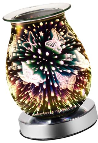 ELAYARD Lampe Aromatique Forme Tactile, Chauffe-Parfum Électrique Ac220-240v, sans Flamme, Lumière D’aromathérapie, Bureau Salon Chambre, Décoration Apaisante