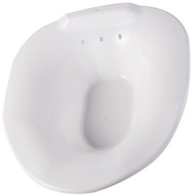 Healvian Sitzbadewanne für Schwangere und Patienten Rutschfestes Wc Sitzbad aus Kunststoff mit Überlaufschutz Ergonomisch Geformt für Komfortable Sitzposition Anwendung bei Zufälliger Stil
