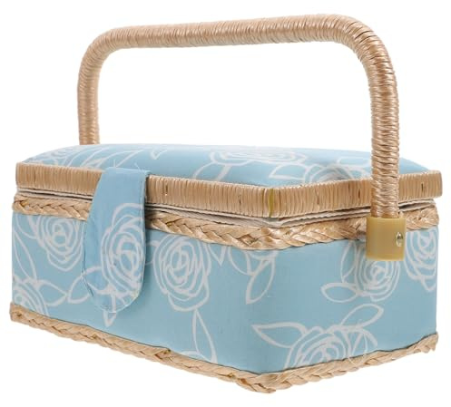 Angoily Scatola Portaoggetti Cucito Portatile in Resistente Scomparto per Accessori e Strumenti da Ricamo Leggera e Compatta con Design per Domestico