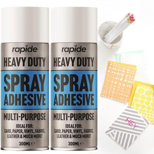 Spray Glue Mount Adhesive Multipurpose Heavy Duty Craft Glue Ideal For Paper, Vinyl, Fabric & Leather (1)