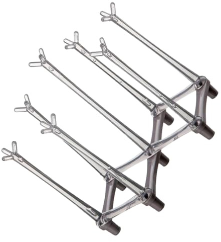 Ipetboom Scolapiatti Multifunzionale Per Bicchieri Da Vino e Stoviglie in Abs e Pp, Porta Tazze Pieghevole e Riutilizzabile Per Asciugatura Su Desktop, Design Compatto e Versatile Per Cucina