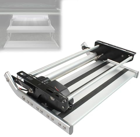 Marchepieds électriques automatiques/manuels avec lumière pour camping-car, caravane, remorque de voyage