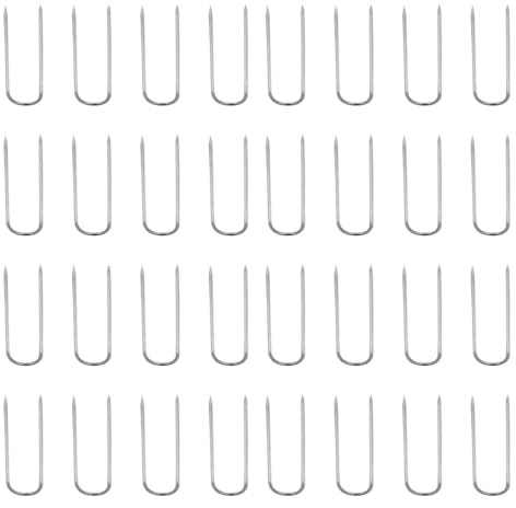 100 Stück Stecknadeln U Form, Stecknadeln Ohne Kopf in Silber, Strohblumennadeln 23 * 7mm in Praktischer Aufbewahrungsbox, Nähnadel für Nähen Häkeln DIY-Kunsthandwerk Bekleidungsproduktion