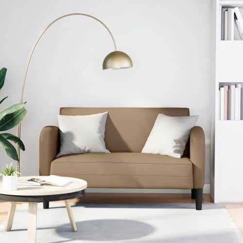 Lumanois Zweisitzer-Sofa Cappuccino-Braun 110 cm Kunstleder,20.5kg,4100540