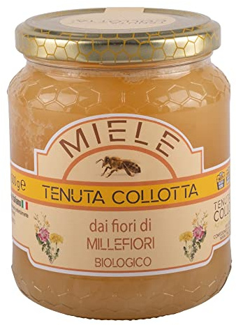 Tenuta Collotta® - Miel de Flores Silvestres Orgánica 500g - 100% Italiana - Made in Sicily