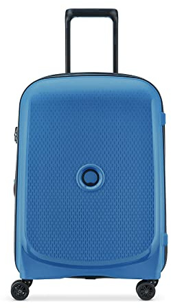 DELSEY Paris - Belmont Plus - Hartschalen-Kabinenkoffer 55 cm x 40 cm x 20 cm - 33 L - S Slim - Zinkblau