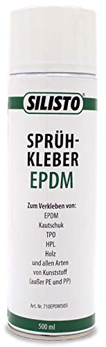 SILISTO Sprühkleber EPDM 500ml - Textilkleber, Bastelkleber, Schuhkleber, Stoffkleber, Lederkleber, Hitzebeständiger Kleber, Folienkleber auf Holz, Beton, Metall und andere Stoffe geeignet