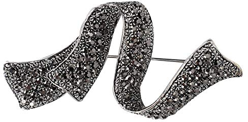 schwarze Blume Broschen Frauen Vintage antike Silber Vintage Legierung Brosche Legierung Revers Pin Schal Kleidung Dekoration Zubehör(#2040)