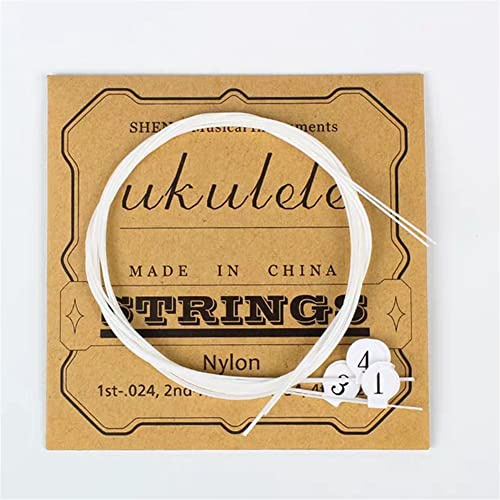 4 Stück Nylon-Saiten, Universal-Ukulelensaiten für 53,3 cm, 58,4 cm, 66 cm Ukulelen