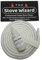 The Stove Wizard White Stove Rope Kit 6mm x 2.5m Long with Large 50ml Super Seal Adhesive Flues Glass Door Seals Log Wood Burner Multi Fuel Stoves Replacements Made In The UK