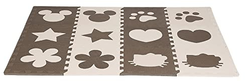 Bodenmatte aus Schaumstoff für Kinder und Babys, Puzzle, 12-teilig, Motiv Herz, Spielmatte aus EVA, BPA-frei