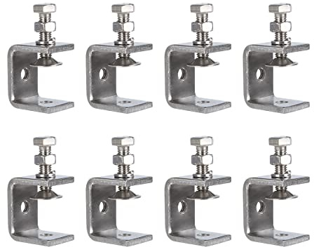 8 Stück C Klemme 30mm Edelstahl Klein Befestigungsklemme - Einstellbereich 16-25mm Trägerklemme Für Schweißen, Werkzeug, Heimwerken, Holzbearbeitung